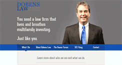 Desktop Screenshot of dobenslaw.com