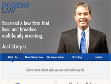Tablet Screenshot of dobenslaw.com